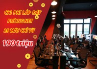LẮP ĐẶT PHÒNG NET 25 MÁY