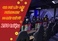 LẮP ĐẶT PHÒNG NET 30 MÁY